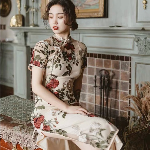 cheongsam 旗袍 woman dress Chinese traditional dress - Picture 2 of 4